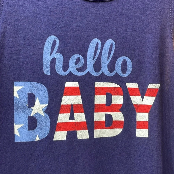 Isabel Maternity Medium Patriotic Tank M Isabel by Ingrid & Isabel EUC - Picture 3 of 8